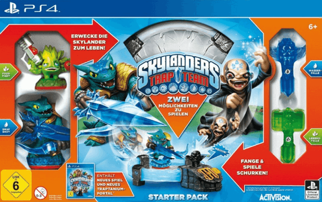 Skylanders Trap Team box art for Playstation 4